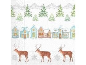 Servietten Tissue 3-lagig, 40 x 40 cm, 1/4 Falz, "Sandy"