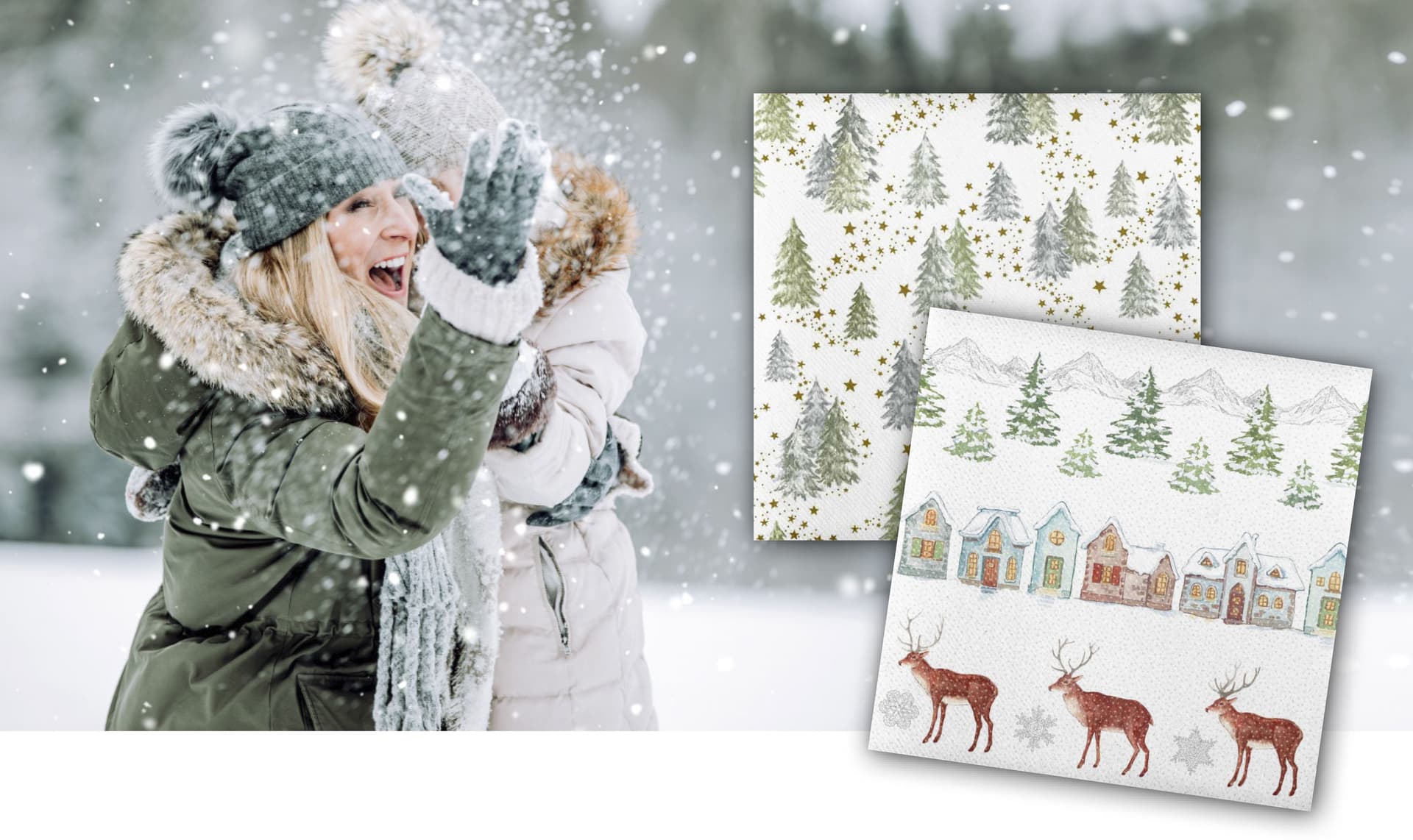 Winterlicher Zauber auf dem Tisch